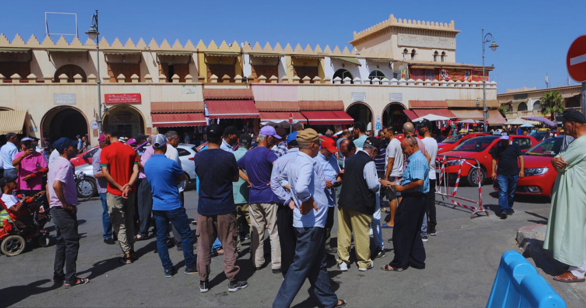 احتجاجات سيارات الأجرة بوجدة