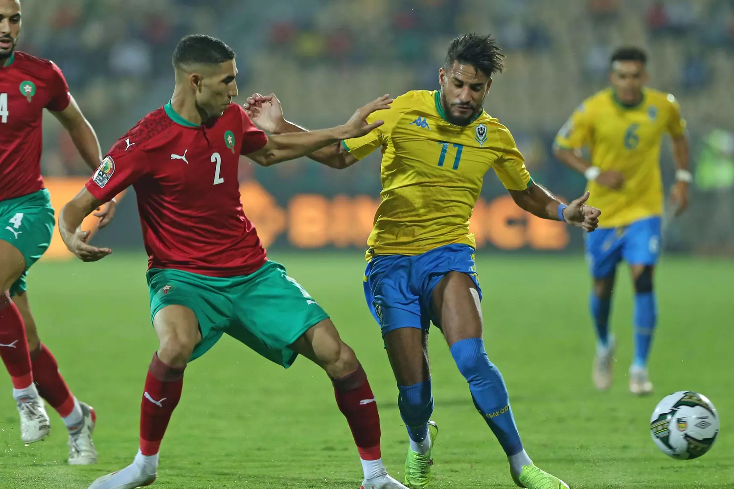 المنتخب الغابوني ضد المنتخب المغربي