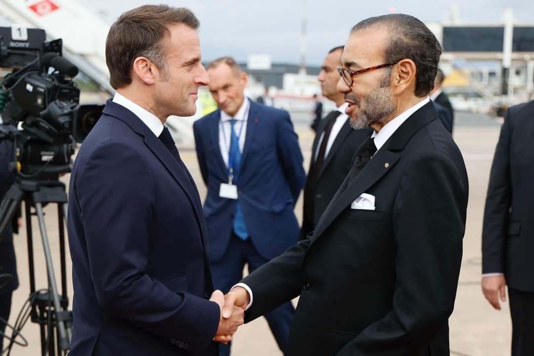 الملك محمد السادس و امانويل ماكرون