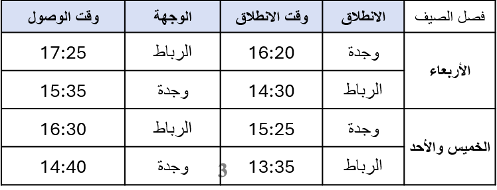 برمجة رحلات العربية للطيران