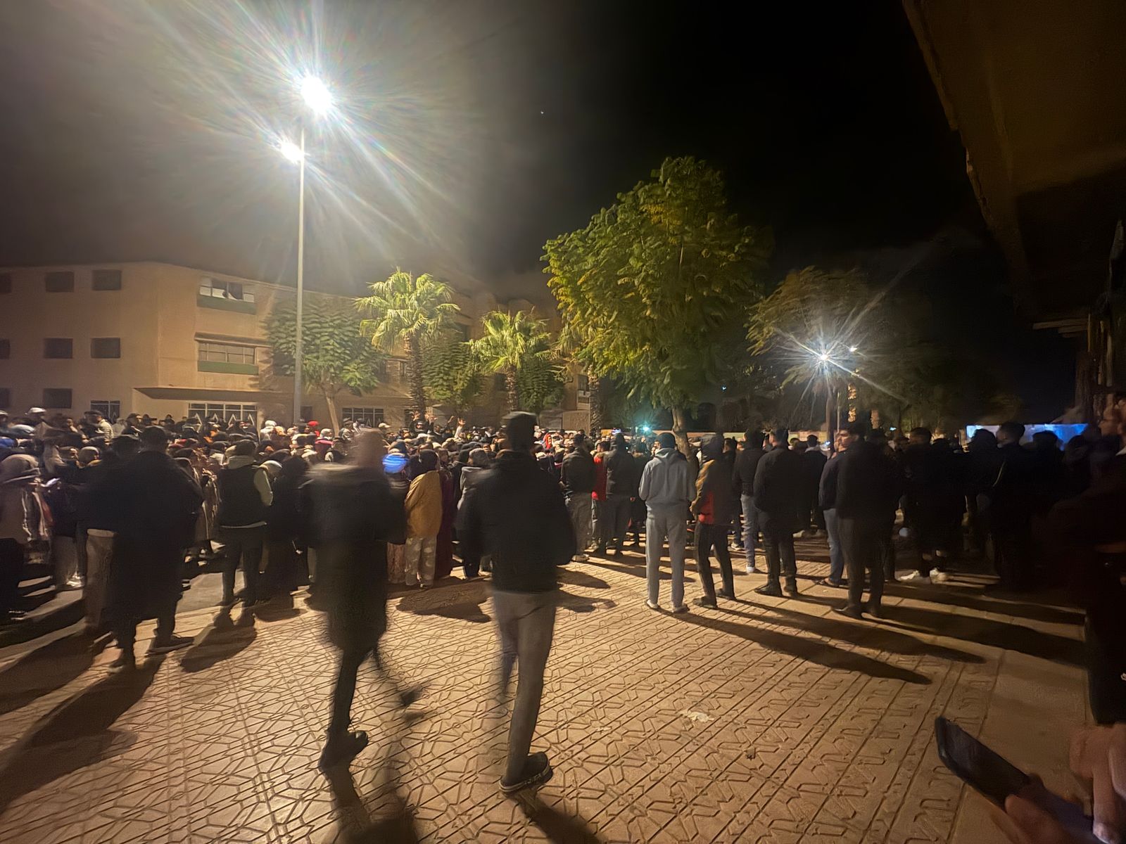 حريق ملحقة الحي الجامعي