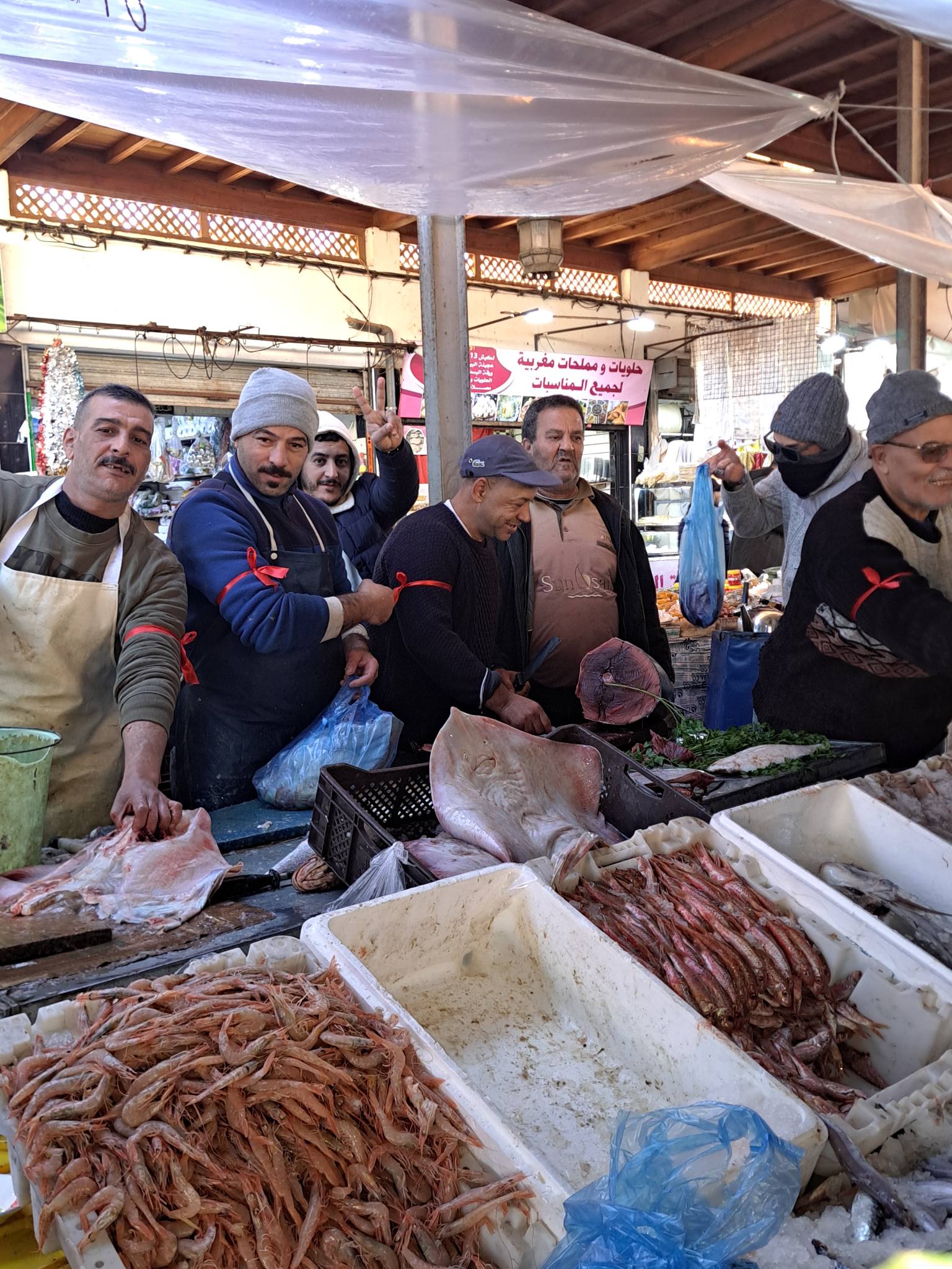 تجار سوق السمك باب سيدي عبد الوهاب